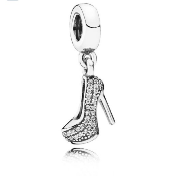 Pandora Jewelry - PANDORA Pavé Stiletto Shoe Dangle Charm
